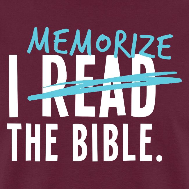 I Memorize the Bible
