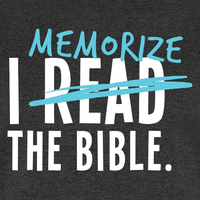 I Memorize the Bible