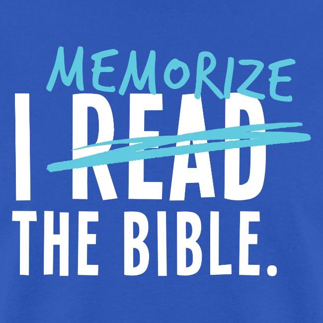 I Memorize the Bible