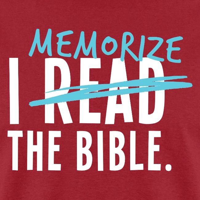 I Memorize the Bible