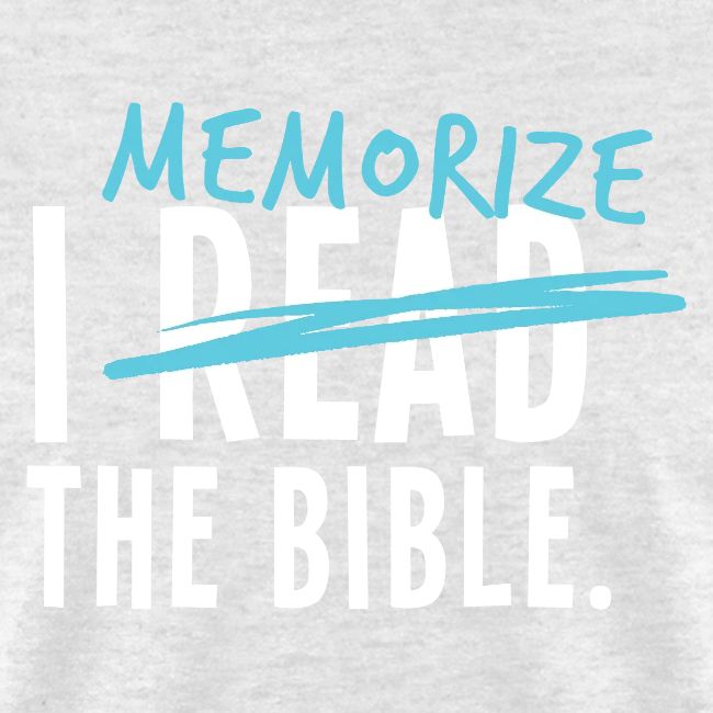 I Memorize the Bible