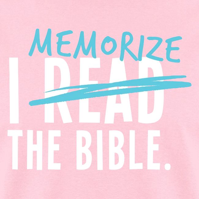 I Memorize the Bible