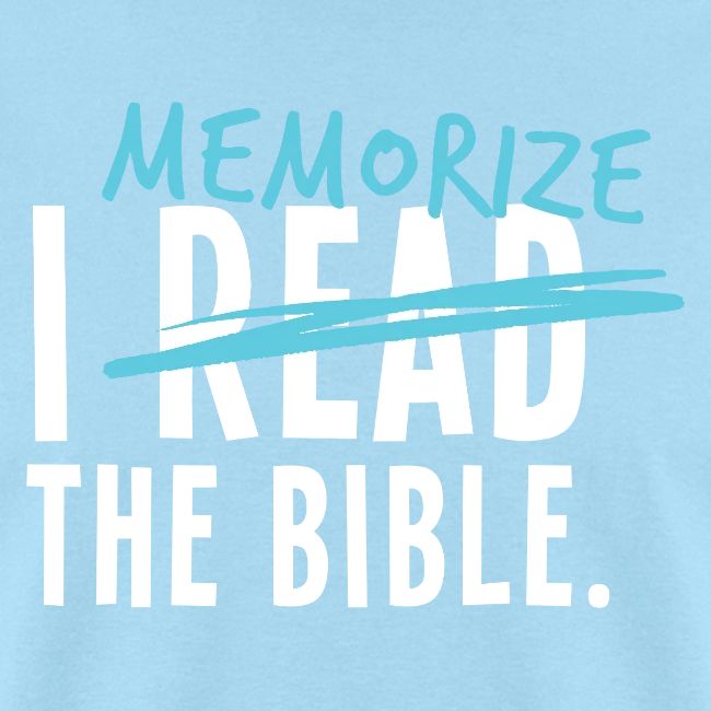 I Memorize the Bible
