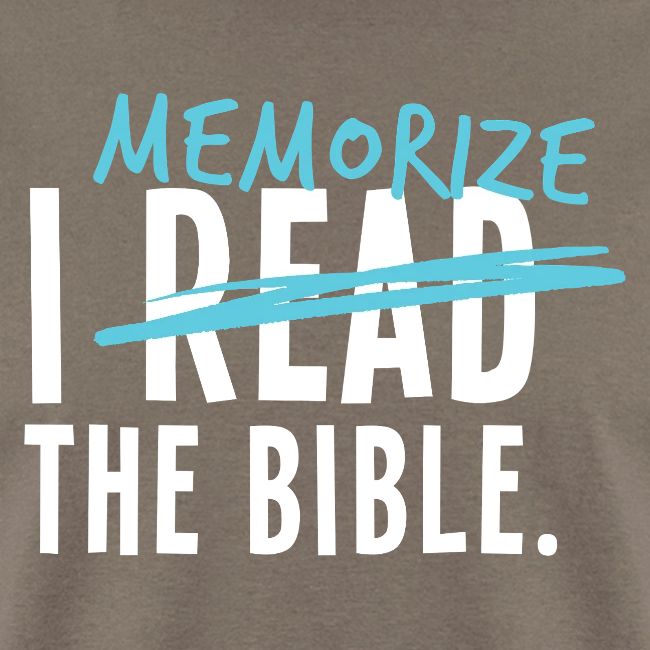 I Memorize the Bible