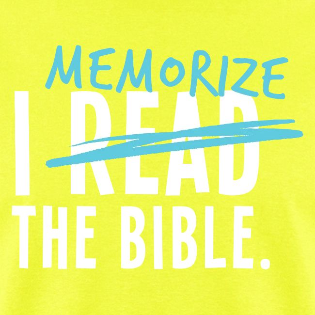 I Memorize the Bible
