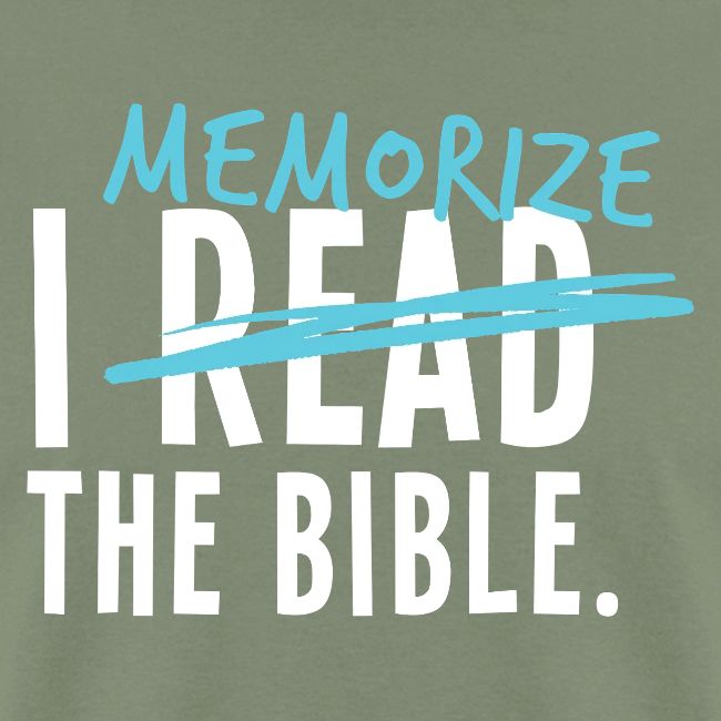 I Memorize the Bible