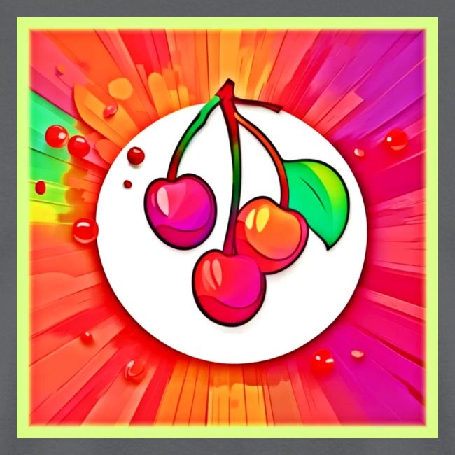 Cherry Pop Art Burst