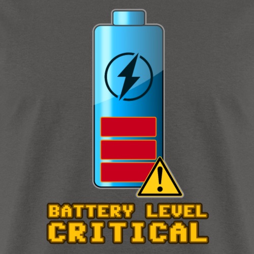 Battery Level Critical - Men's T-Shirt