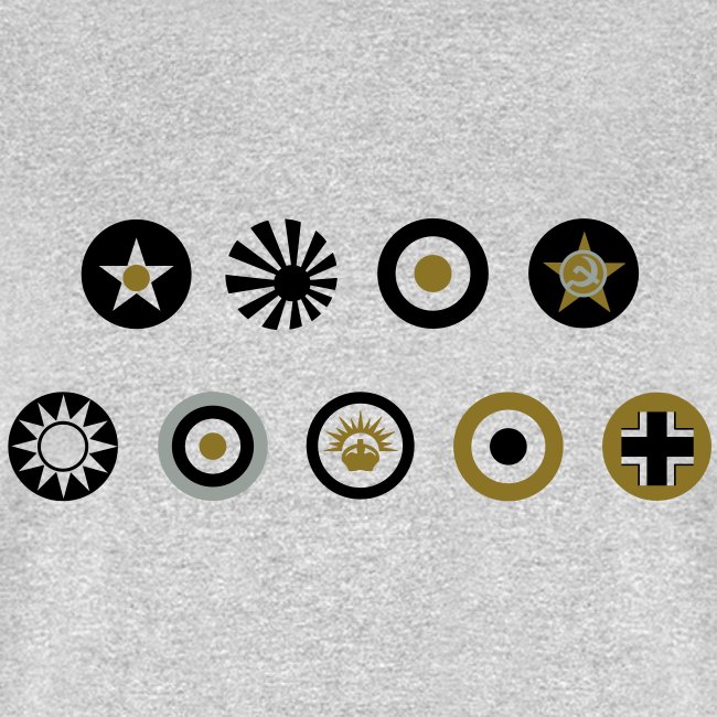 Axis & Allies Country Symbols - 3 Color