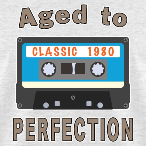 1980 40th Birthday Aged to Perfection Cassette. - Men's T-Shirt