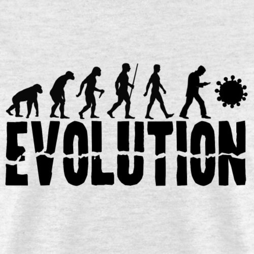 Evolution of Mankind (for bright designs) - Men's T-Shirt