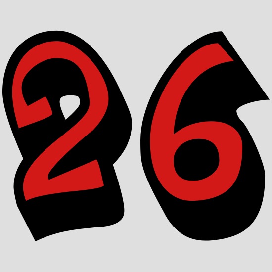 Number - 26 - Twenty Six' Men's T-Shirt