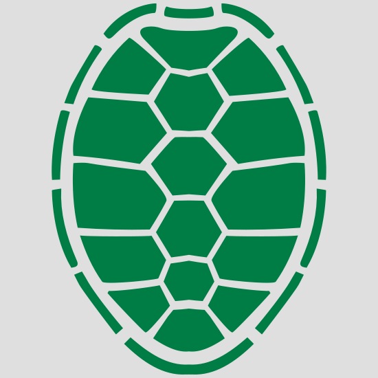 turtle shell design logo comic cartoon turtle armo' Men's T-Shirt |  Spreadshirt