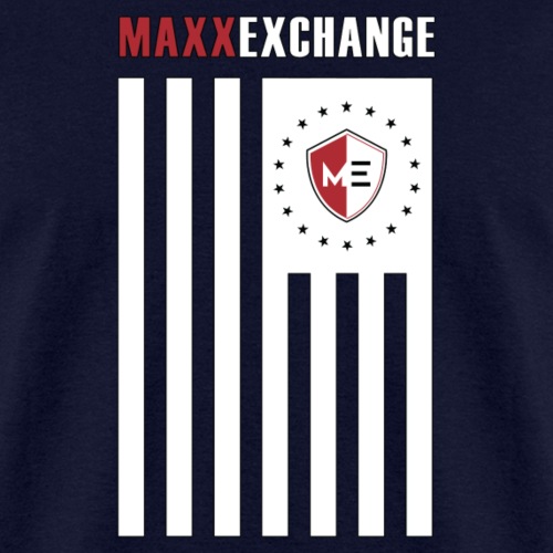Maxx Exchange Ensign Stars Emblem Logo Insignia. - Men's T-Shirt