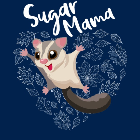 Sugar mama glidder funny flying animal hamster' Men's T-Shirt | Spreadshirt
