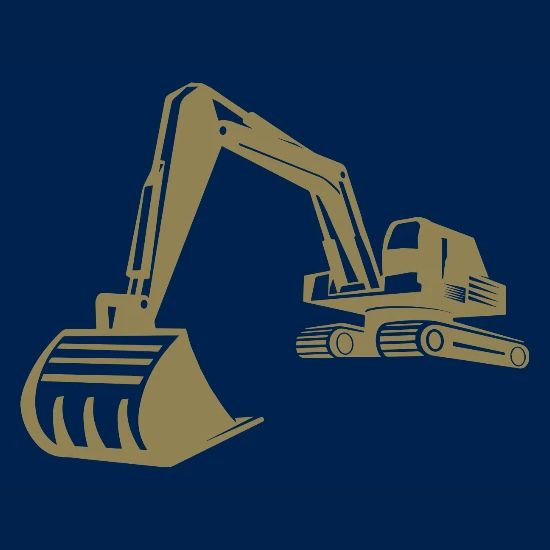 excavator silhouette images