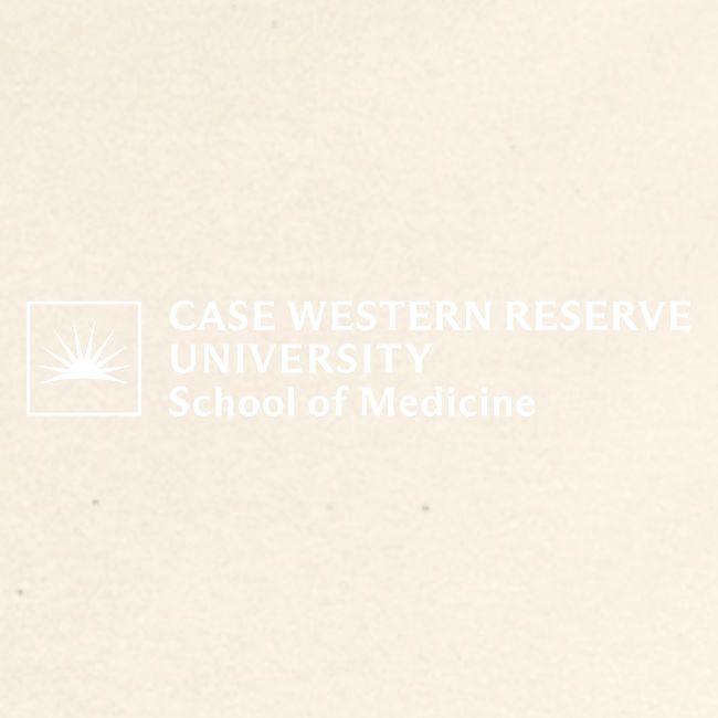SOM Two Line Horizontal Primary Logo CWRU WHITE 1
