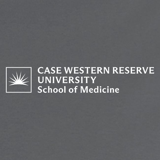 SOM Two Line Horizontal Primary Logo CWRU WHITE 1