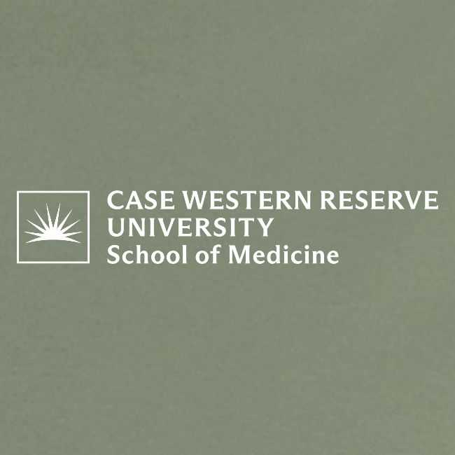 SOM Two Line Horizontal Primary Logo CWRU WHITE 1