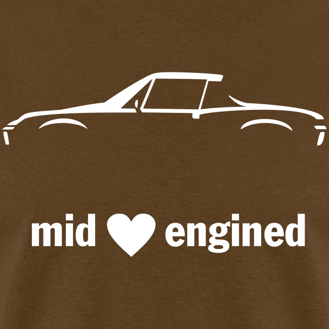 Mid Engined Sportscar for dark colored shirts