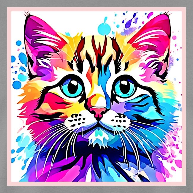 Vivid Kitty Vibes Design