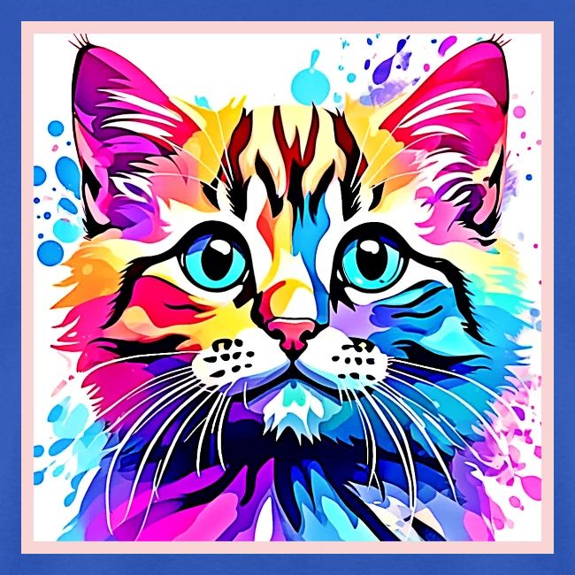 Vivid Kitty Vibes Design