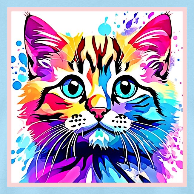 Vivid Kitty Vibes Design