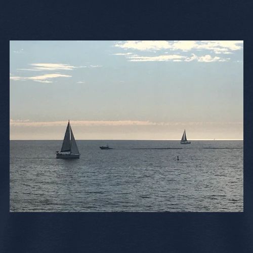 Sailboats on the Peaceful Sea - Men's T-Shirt