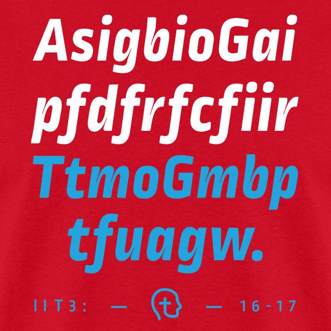 2 Timothy 3:16-17 (KJV) First Letter Method