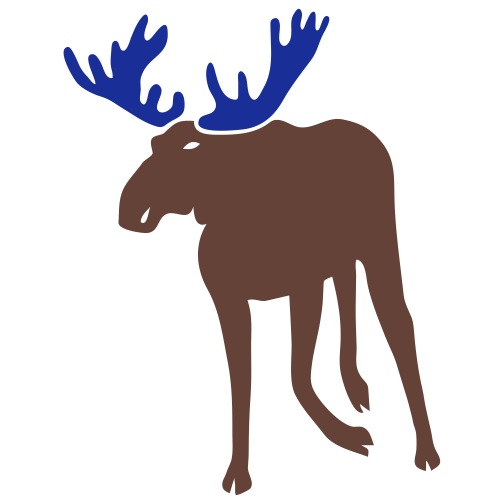 stag deer moose elk antler antlers horn horns - Men's T-Shirt