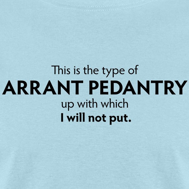 Arrant Pedantry