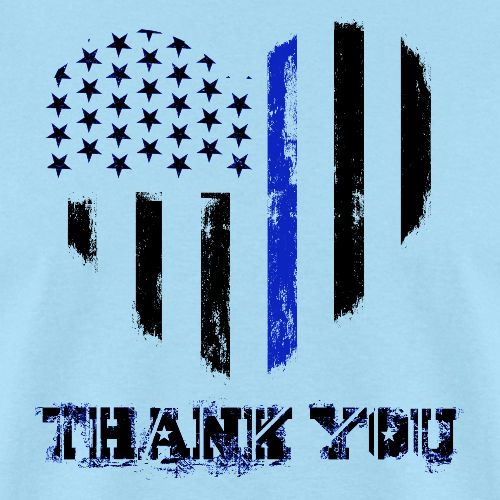 Police Thank You - Men's T-Shirt
