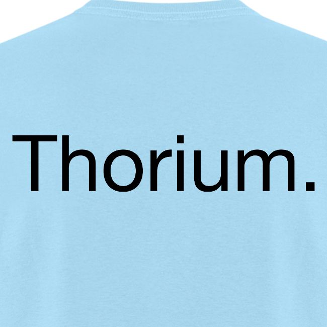 Thorium. Double-sided design. Black text.