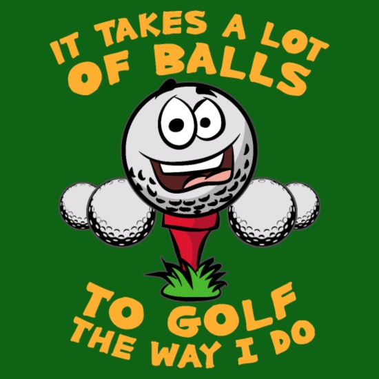 THE WAY I GOLF Funny Golf Ball Golfer Golfing Gift' Men's T-Shirt