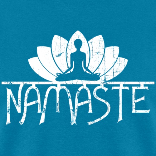 Vintage Namaste Lotus - Men's T-Shirt