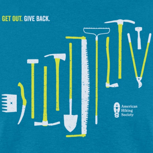 Get Out. Give Back. Trail Tool Arrangement - Men's T-Shirt