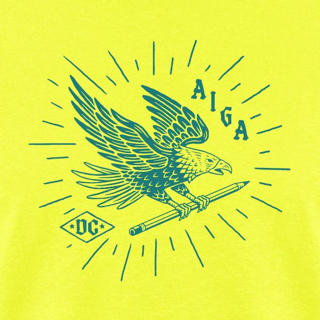 Fly Like an AIGA DC Eagle (teal)