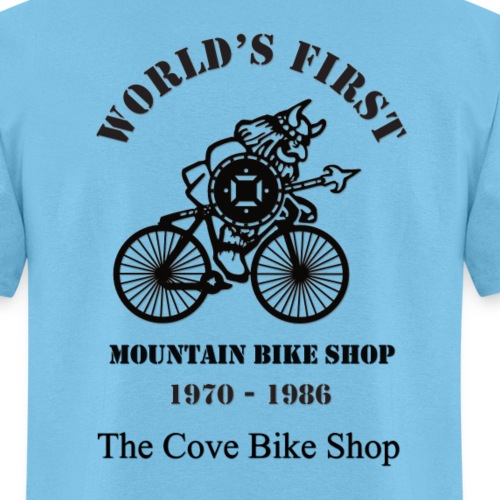 The Cove Bike Shop VIKING on back - Men's T-Shirt