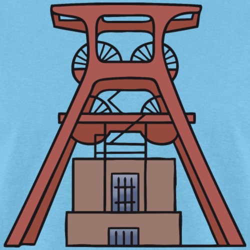 Zollverein Coal Mine Industrial Complex in Essen - Men's T-Shirt