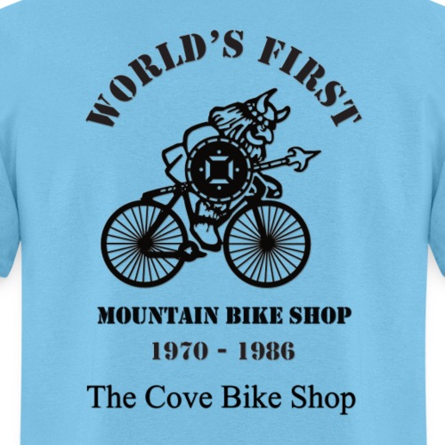 The Cove Bike Shop VIKING on back - Men's T-Shirt