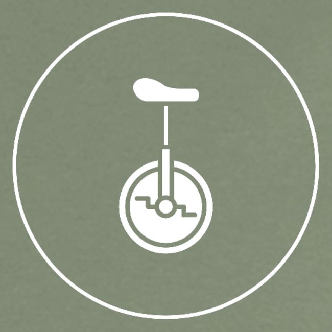 Unicycle Logo White