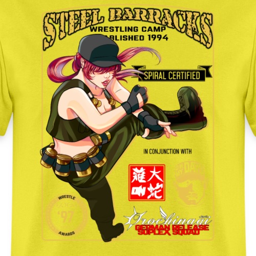 wrestling anime - Men's T-Shirt