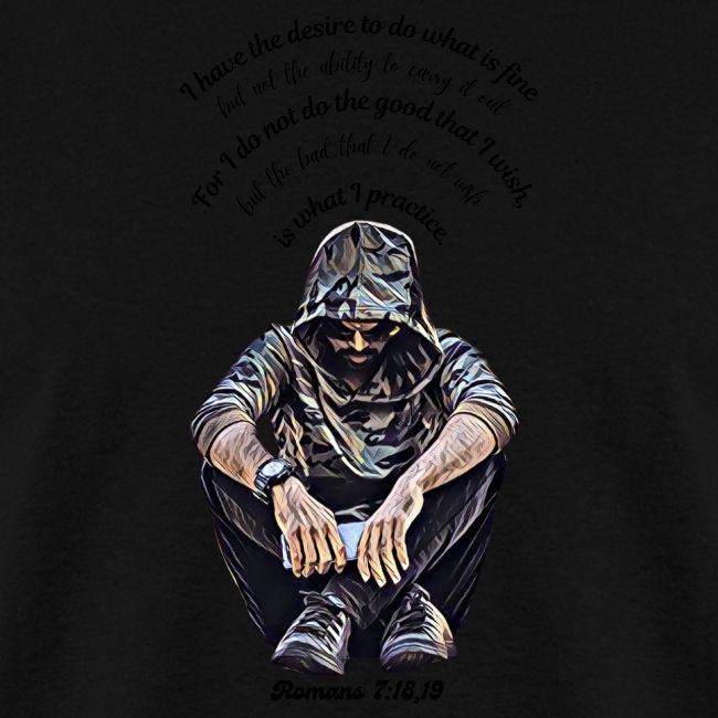 Hooded Man Color Pencil Sketch Drawing Scripture