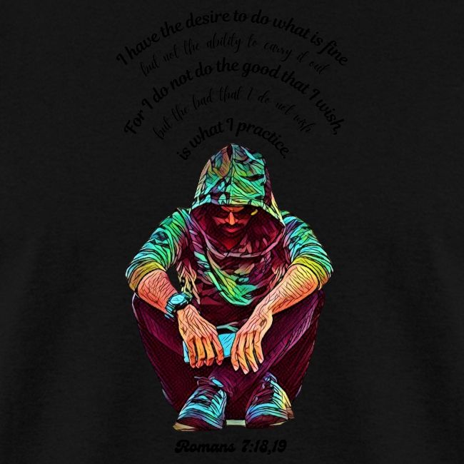 Hooded Man Color Pencil Sketch Drawing Scripture