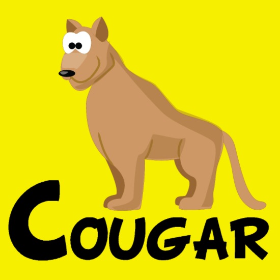 Cartoon Cougar' Men's T-Shirt | Spreadshirt