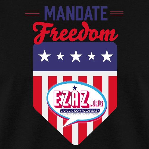 Mandate Freedom EZAZ.org (light) - Men's T-Shirt