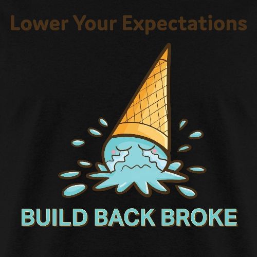 Ice Cream Build Back Broke - Men's T-Shirt