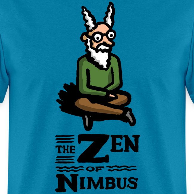 Nimbus character in color and logo vertical