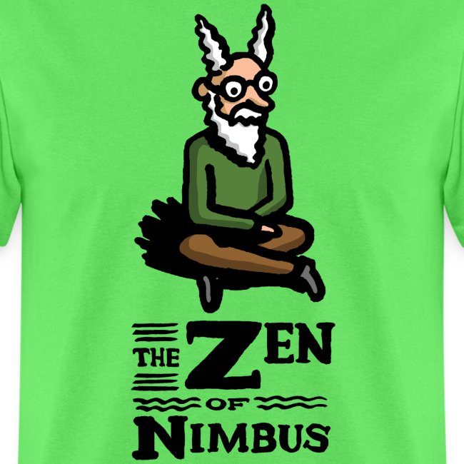 Nimbus character in color and logo vertical
