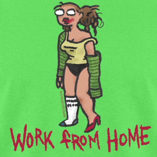 MEETING COMICS VAL WORK FROM HOME SHIRT - Men's T-Shirt
